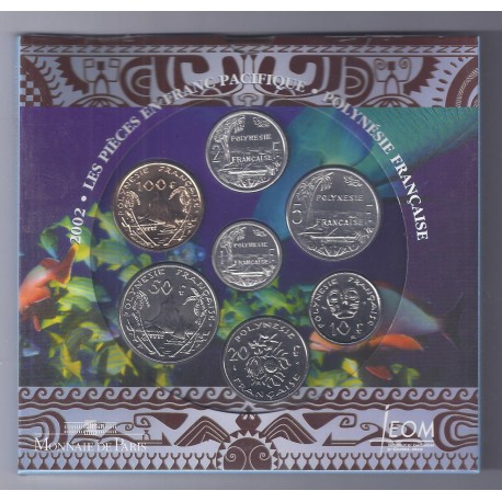 POLYNESIE - COFFRET BRILLANT UNIVERSEL 2002 - 188 FRANCS