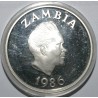 ZAMBIA - KM 25 - 10 KWACHA 1986 - BIRD - White-winged flufftail