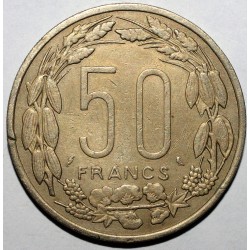 AFRIQUE EQUATORIALE - KM 3 - 50 FRANCS 1961 - Elands de Derby