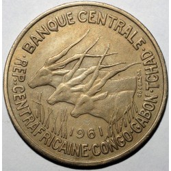 AFRIQUE EQUATORIALE - KM 3 - 50 FRANCS 1961 - Elands de Derby