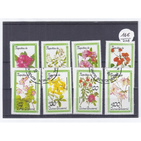 GUINEA - 8 STAMPS - FLOWERS
