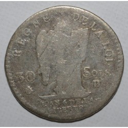 FRANCE - KM 606 - 30 SOLS 1792 B - Rouen - TYPE FRANÇOIS