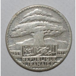 LEBANON - KM 6 - 10 PIASTRES 1929 - Cedar