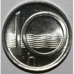 REPUBLIQUE TCHEQUE - 10 HALERU 1995 - FLEUR DE COIN