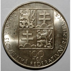 CZECHOSLOVAKIA - KM 142 - 100 KORUN 1990 - 100 YEARS OF BOHUSLAV MARTINU