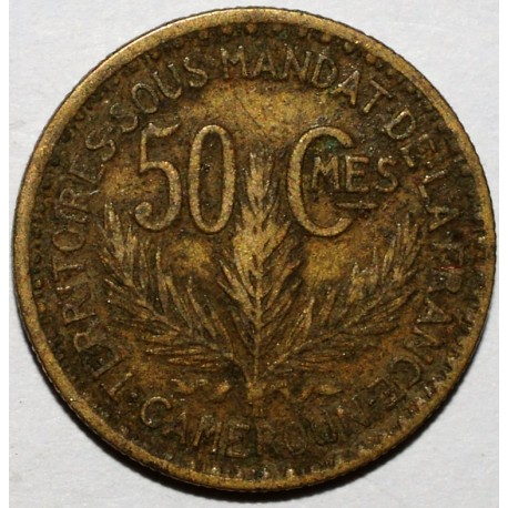 CAMEROON - KM 1 - 50 CENTIMES 1925