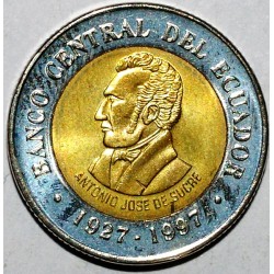 ECUADOR - KM 101 - 100 SUCRES 1997 - 70 years of the Central Bank