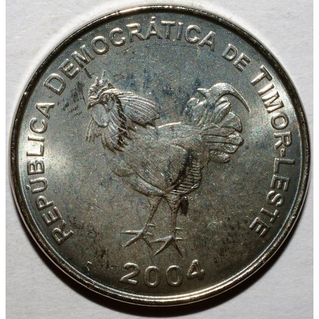 EAST TIMOR - 10 CENTAVOS 2004 - COCK - XF - KM 3