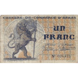 COUNTY 62 - ARRAS - CHAMBER OF COMMERCE - 1 FRANC 1923 - F