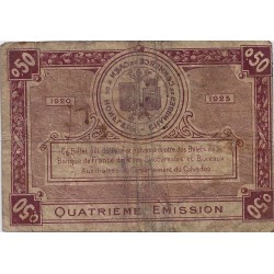 14 - CAEN ET HONFLEUR - CHAMBRES DE COMMERCE - 50 CENTIMES 1920 - TRES TRES BEAU