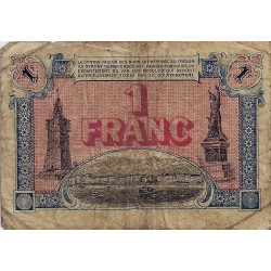 83 - TOULON - CHAMBRE DE COMMERCE - 1 FRANC 1922 - TRES BEAU