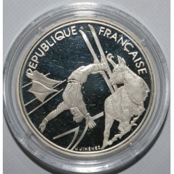 XVIe JEUX OLYMPIQUES D'HIVER - 100 FRANCS 1990 - SKI ACROBATIQUE ET CHAMOIS - BE