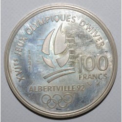 XVIe JEUX OLYMPIQUES D'HIVER - 100 FRANCS 1991 - SKI DE FOND - Belle Epreve