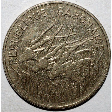 GABON - KM 13 - 100 FRANCS 1977