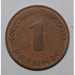 GERMANY - KM 105 - 1 PFENNIG 1950 D - Munich