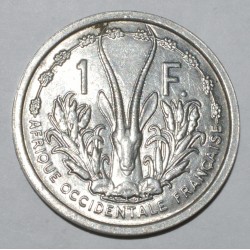 FRENCH WEST AFRICA - KM 4 - 1 FRANC 1948