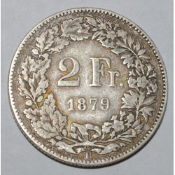 SWITZERLAND - KM 21 - 2 FRANCS 1879 B