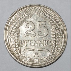 ALLEMAGNE - KM 18 - 25 PFENNIG 1910 A - Berlin