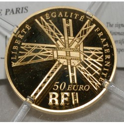 GUSTAVE EIFFEL - 1832 - 1923 - 50 EURO 2009 - OR - BELLE EPREUVE