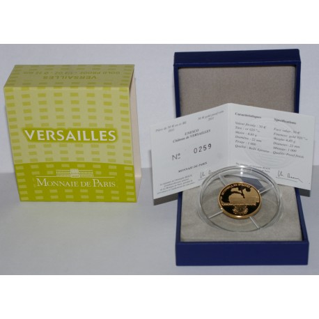 UNESCO - CHATEAU DE VERSAILLES - 50 EURO 2011 - OR - BELLE EPREUVE