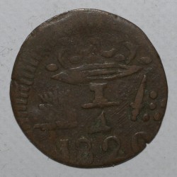 COLOMBIE - KM B4 - 1/4 REAL 1820 - FERDINAND VII 1814 - 1833 - SIÈGE DE SANTA MARTA - TB