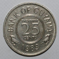 GUYANE - KM 34 - 25 CENTS 1989 - FDC