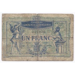 24 - BERGERAC - CHAMBRE DE COMMERCE - 1 FRANC 1920 - TRES BEAU