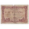 COUNTY 58 - NEVERS - CHAMBER OF COMMERCE - 1 FRANC 1920 - F