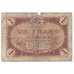 COUNTY 58 - NEVERS - CHAMBER OF COMMERCE - 1 FRANC 1920 - F
