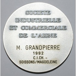 02 - MEDAILLE - STE INDUSTRIELLE ET COMMERCIALE DE L'AISNE - CICH - BRONZE ARGENTE