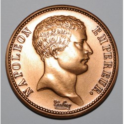 MEDAILLE - NAPOLEON 1er - 2 FRANCS 1807 A - barhäuptig - KUPFER