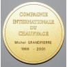 02 - MEDAILLE - COMPAGNIE INTERNATIONALE DU CHAUFFAGE - METAL DORE