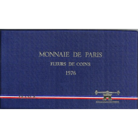 Monnaie de Paris, Fleurs de Coins 1976, complet sous bli…