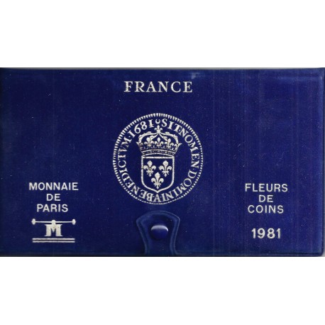 COFFRET FLEUR DE COIN 1981 TRANCHE B