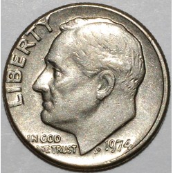 VEREINIGTE STAATEN - KM 195 - 1 DIME 1974 - FRANKLIN ROOSEVELT