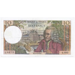 FAY 62/63 - 10 FRANCS VOLTAIRE - 02/08/1973 - VF/XF - PICK 147