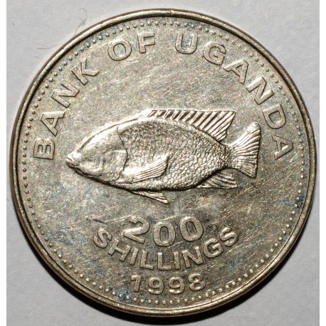 UGANDA - KM 68 - 200 SHILLINGS 1998