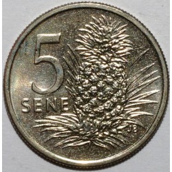 SAMOA - 5 SENE 1996 - MALIETOA TANUMAFILI II - ANANAS - FDC - KM 14