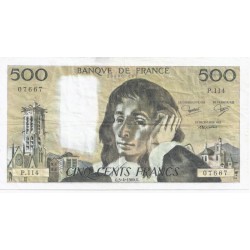 FAY 71/21 - 500 FRANCS...