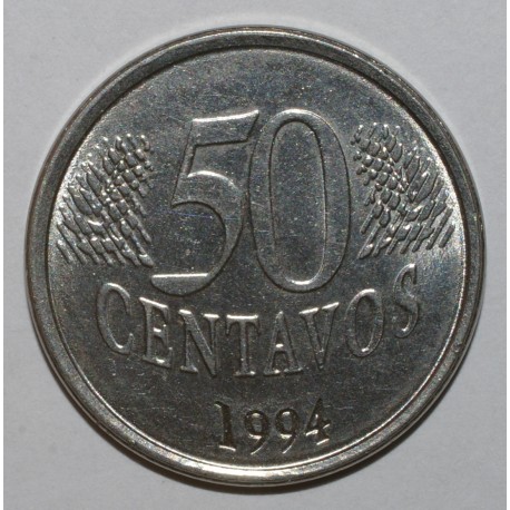 BRAZIL - KM 635 - 50 CENTAVOS 1994