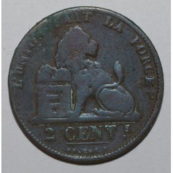 BELGIQUE - KM 4 - 2 CENTIMES 1865