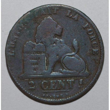 BELGIUM - KM 4 - 2 CENTIMES 1865