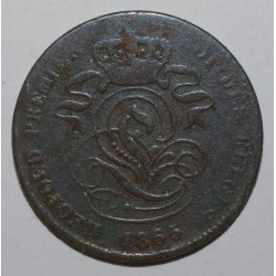 BELGIUM - KM 4 - 2 CENTIMES 1865