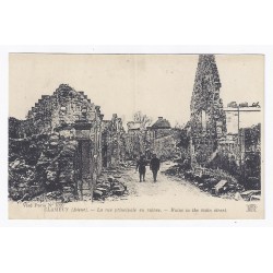 County 02880 - CLAMECY - THE MAIN STREET IN RUINS