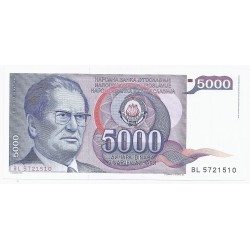 YUGOSLAVIA - PICK 93 a - 5.000 DINARA - 01/05/1985 - XF