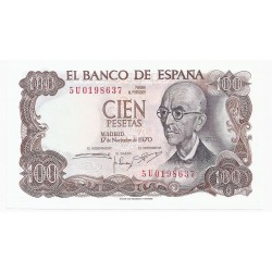 ESPAGNE - PICK 152 - 100 PESETAS - 17/11/1970 - NEUF