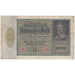 GERMANY - PICK 70 - 10 000 MARK - 19/01/1922 - VF