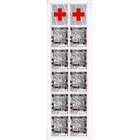 Y&T 2449a - CARNET "CROIX ROUGE" N° 2035 DE 10 TIMBRES-POSTES DE 2.20 F + 0.60 F - 1986 - NEUF