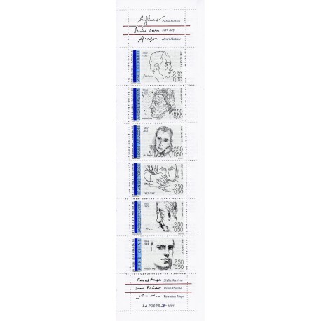 Y&T BC 2687 - CARNET "PERSONNAGES CELEBRES" DE 6 TIMBRES-POSTES - 1991 - NEUF