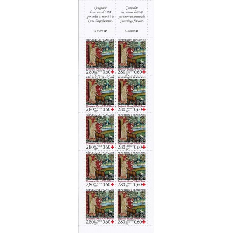 Y&T 2915a - STAMP BOOKLET "CROIX ROUGE" NUMBER 2043 - 10 STAMPS OF 2.80 + 0.60 FRANC - 1994 - UNC